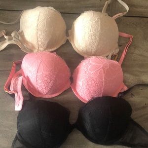 Gently used bras, can be bought together or individually for $10.